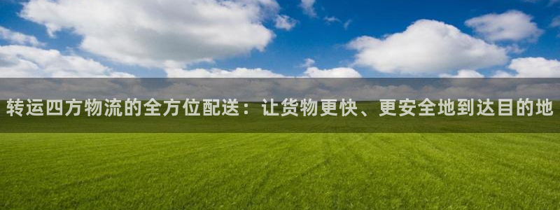 ,优游国际技巧：转运四方物流的全方位配送：让货物更快、更安全