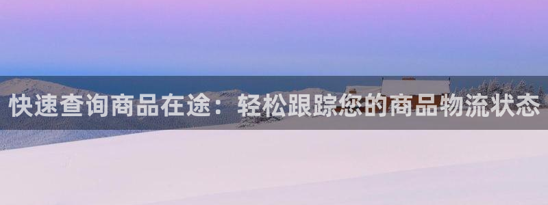 ,优游国际那个才是充值账号：快速查询商品在途：轻松跟踪您的商